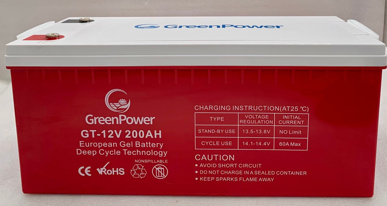 GREENPOWER GEL BATTERIES 12V