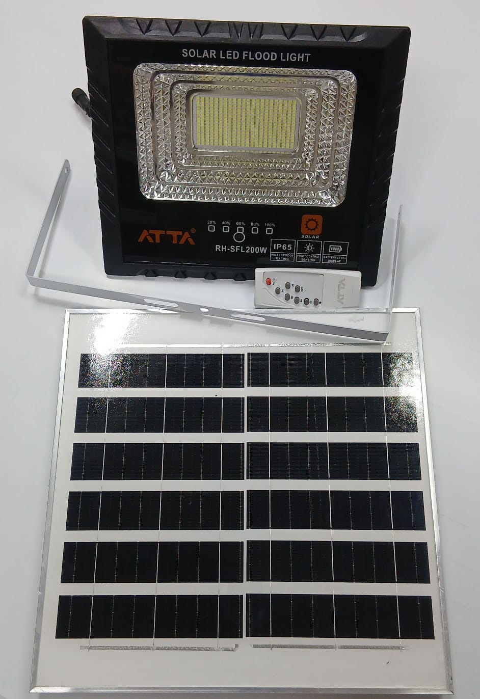 ATTA SOLAR FLOOD LIGHTS — Atta Solar Flood Lights: 60W Solar Flood Light