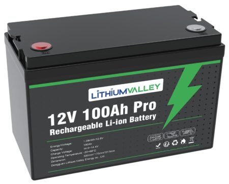 Lithium Valley Lead-Acid Replacement (Compact) — valley: Model: LFP100-12 (1.28kWh)